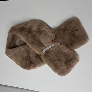 Taupe Faux Fur Neck Wrap